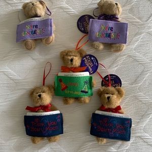 Boyd’s Bears gift card holders/ornaments, NWT, never used, sold separately